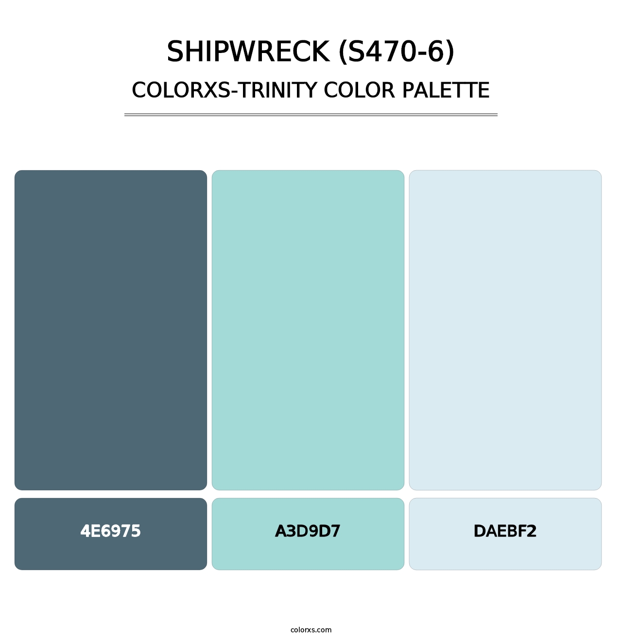 Shipwreck (S470-6) - Colorxs Trinity Palette