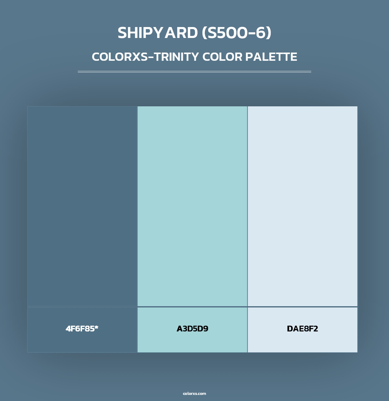 Shipyard (S500-6) - Colorxs Trinity Palette