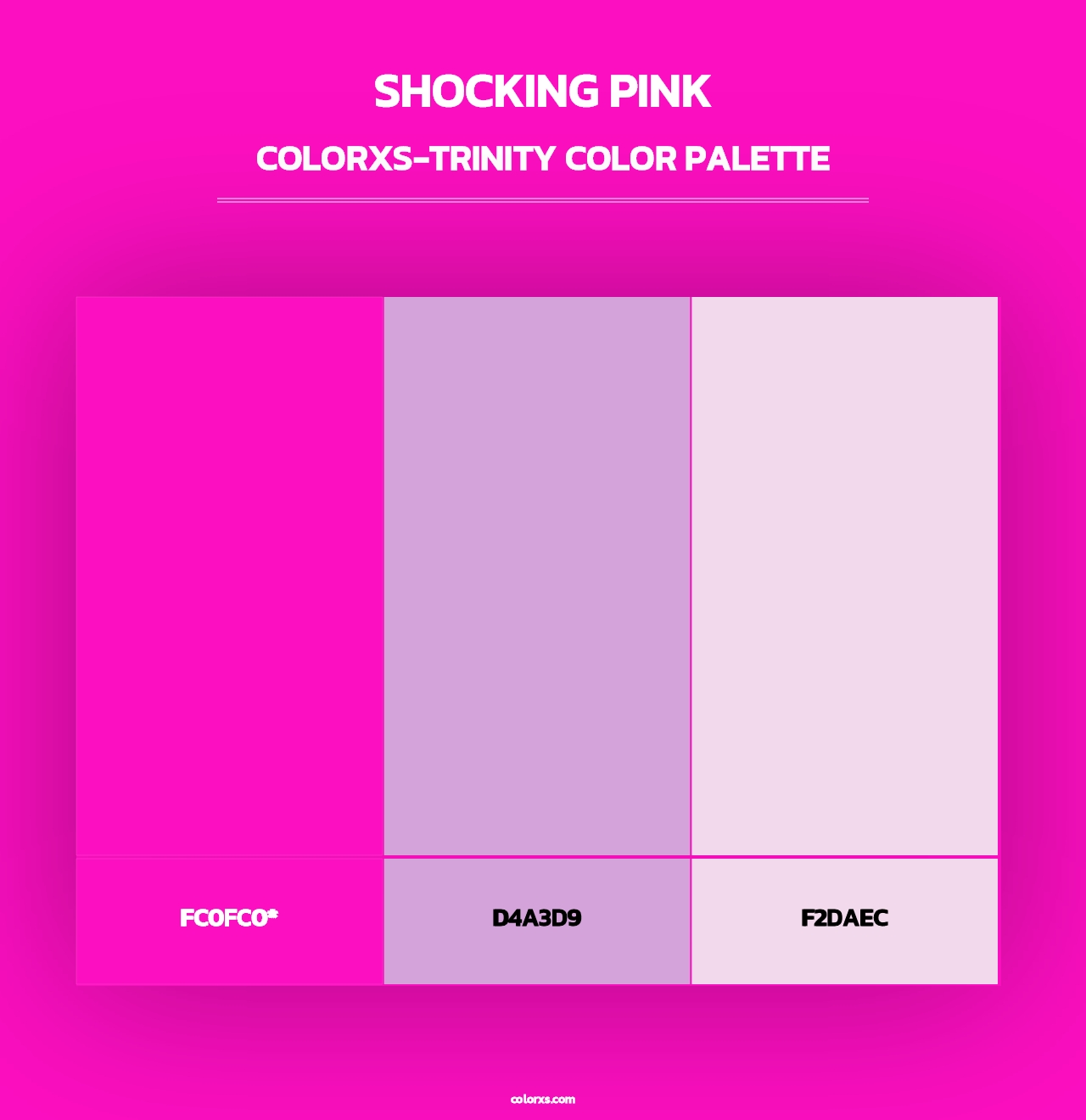 Shocking Pink - Colorxs Trinity Palette