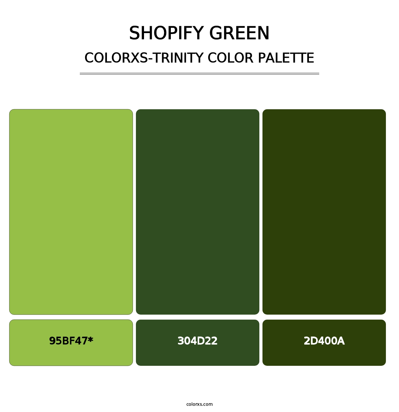Shopify Green - Colorxs Trinity Palette