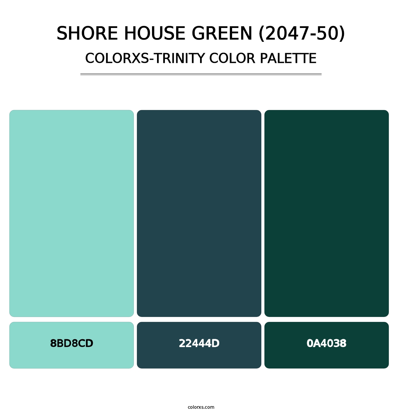 Shore House Green (2047-50) - Colorxs Trinity Palette