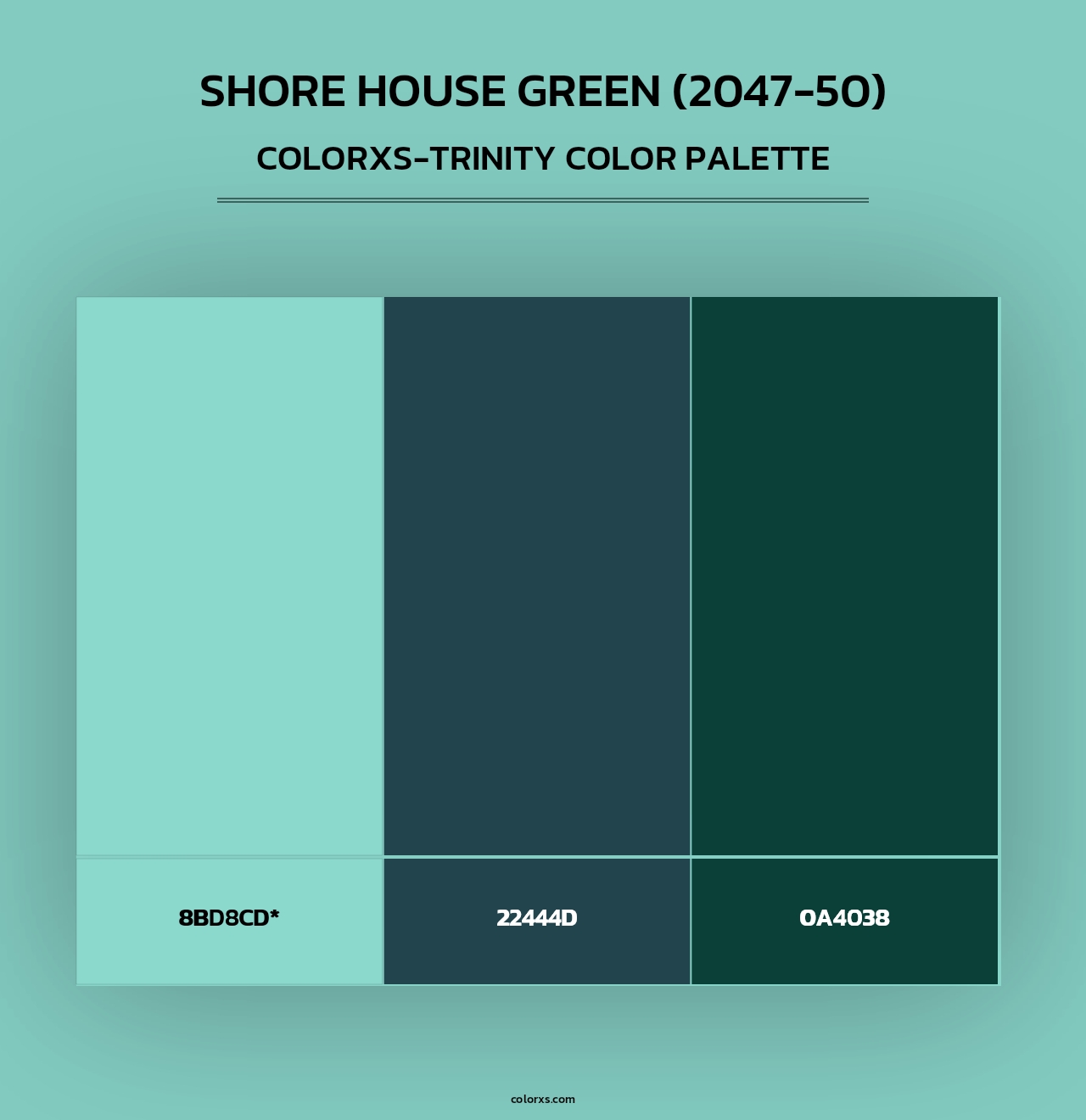 Shore House Green (2047-50) - Colorxs Trinity Palette