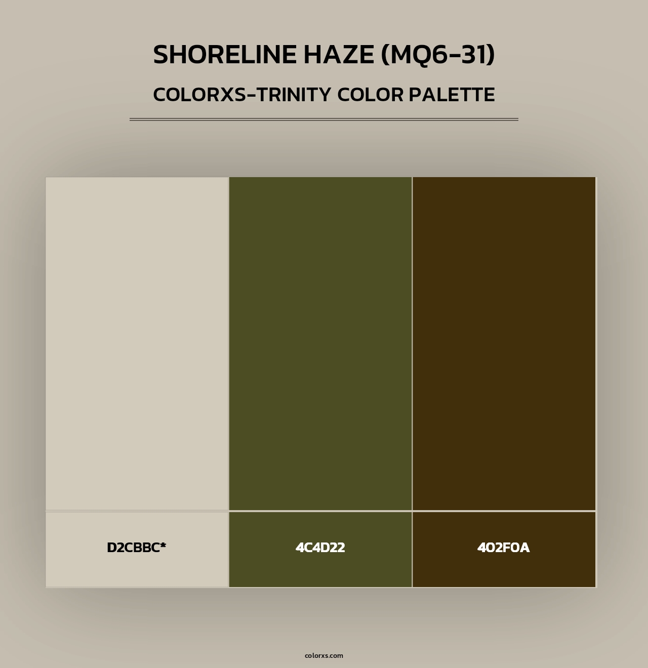 Shoreline Haze (MQ6-31) - Colorxs Trinity Palette