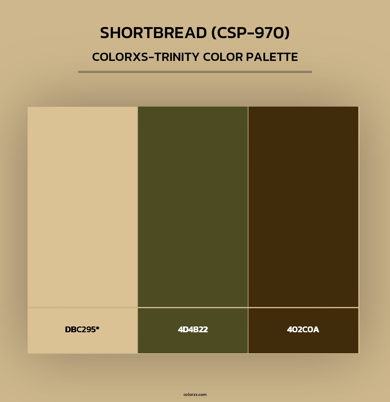 Shortbread (CSP-970) - Colorxs Trinity Palette