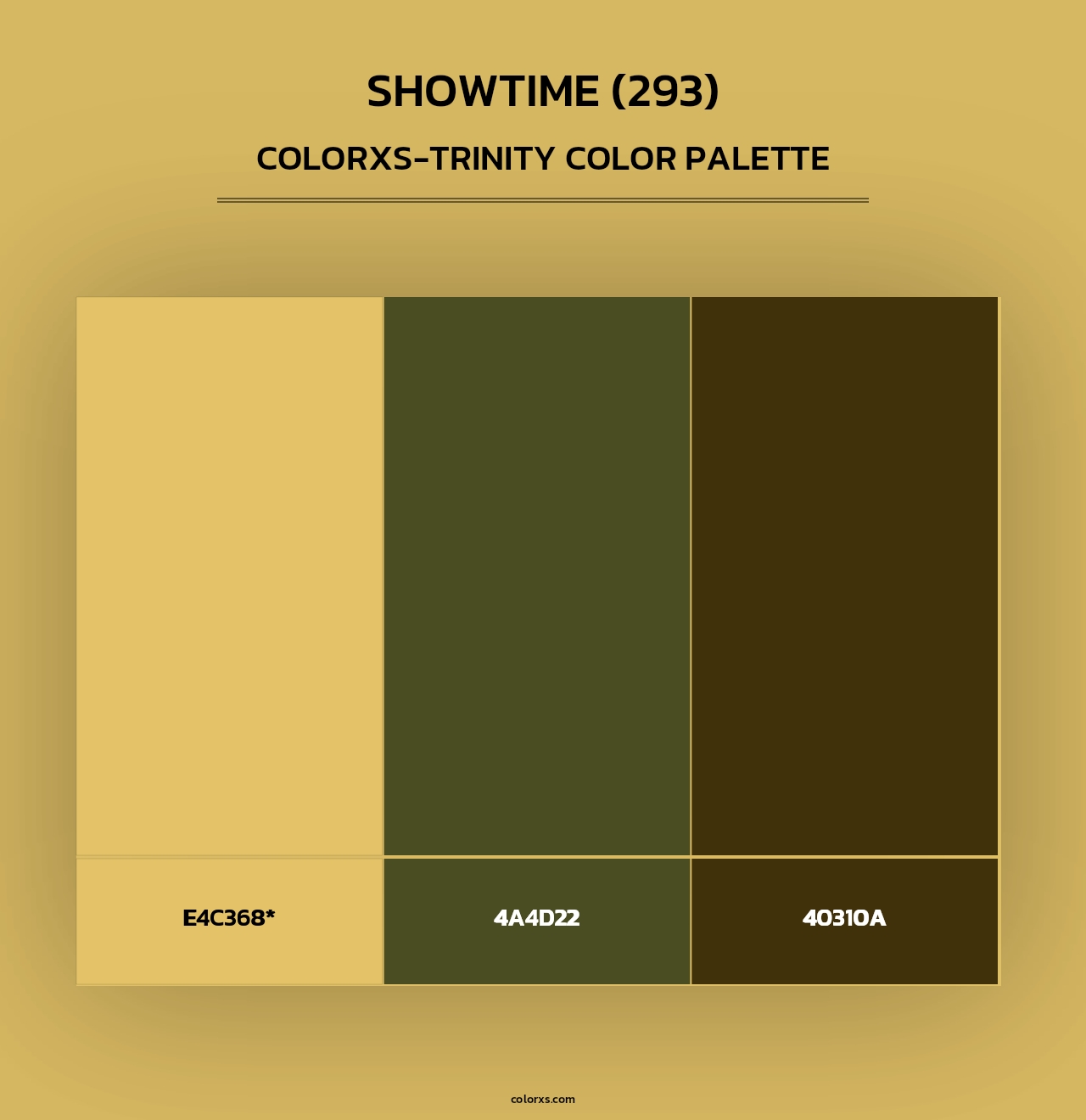 Showtime (293) - Colorxs Trinity Palette