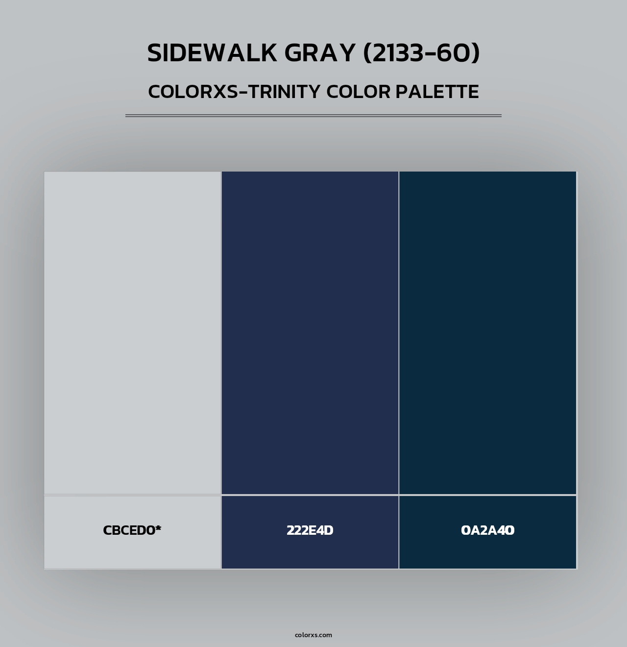 Sidewalk Gray (2133-60) - Colorxs Trinity Palette
