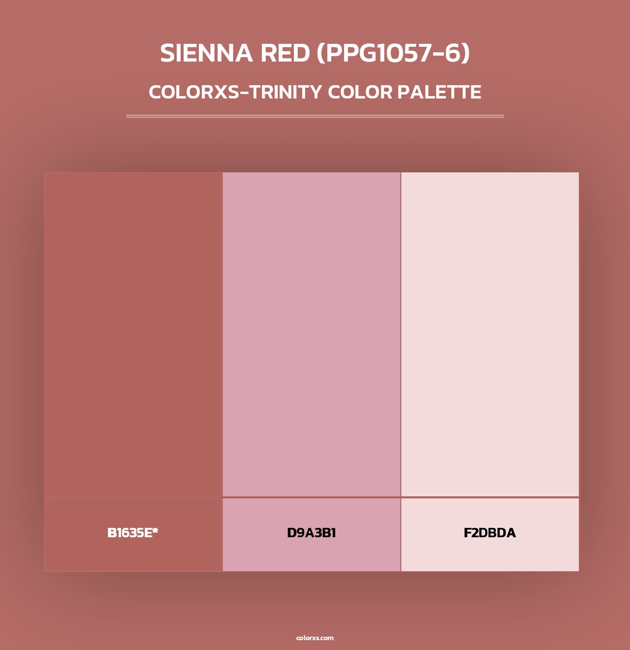 Sienna Red (PPG1057-6) - Colorxs Trinity Palette