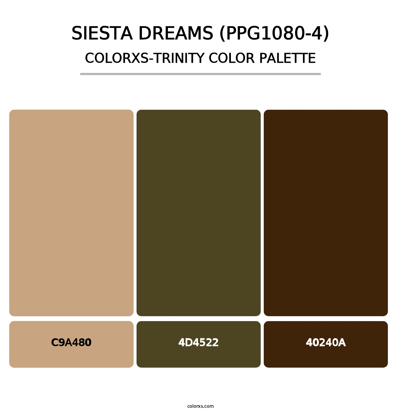 Siesta Dreams (PPG1080-4) - Colorxs Trinity Palette