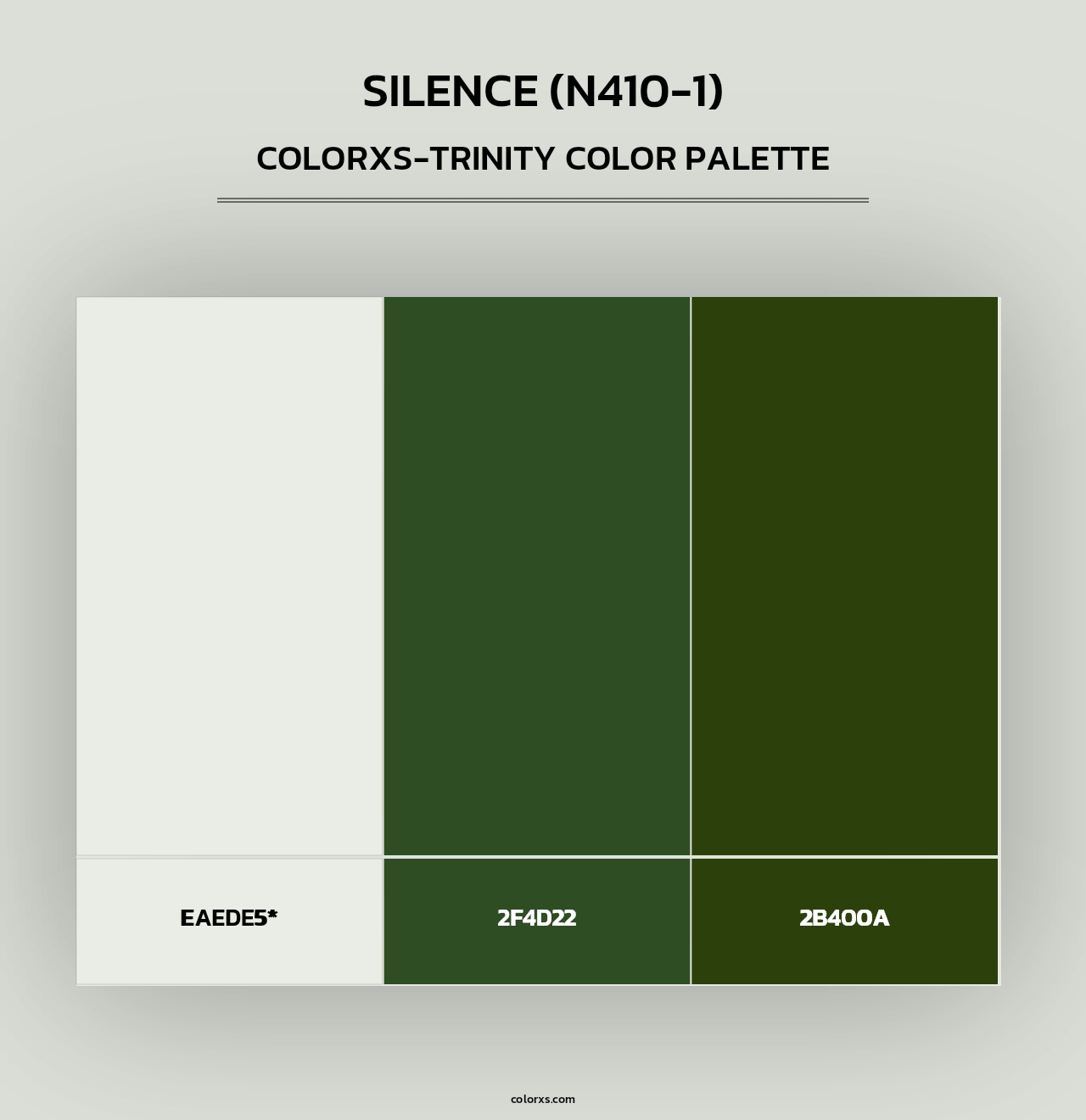 Silence (N410-1) - Colorxs Trinity Palette