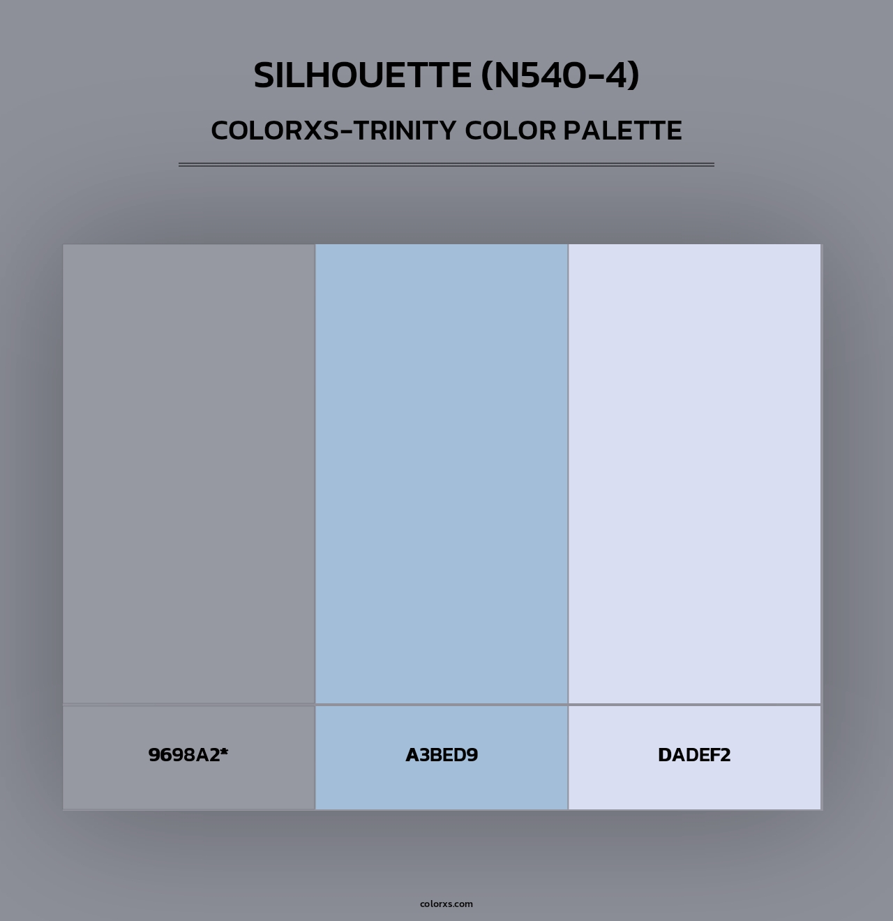 Silhouette (N540-4) - Colorxs Trinity Palette