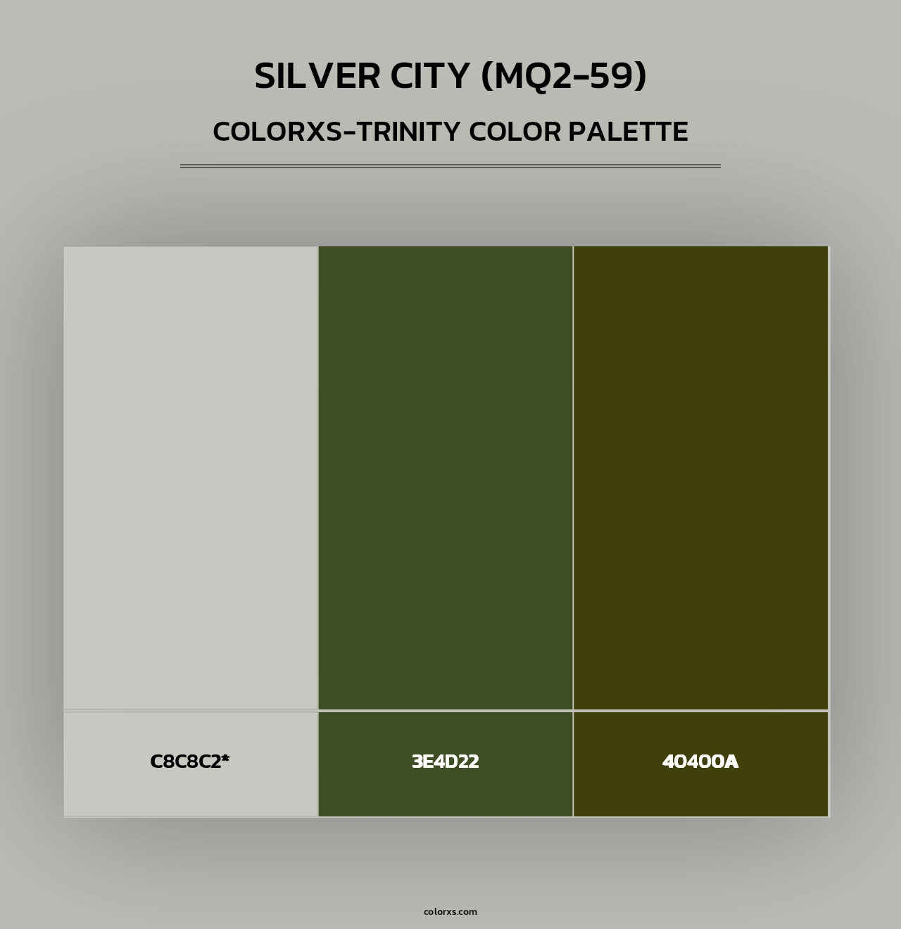 Silver City (MQ2-59) - Colorxs Trinity Palette
