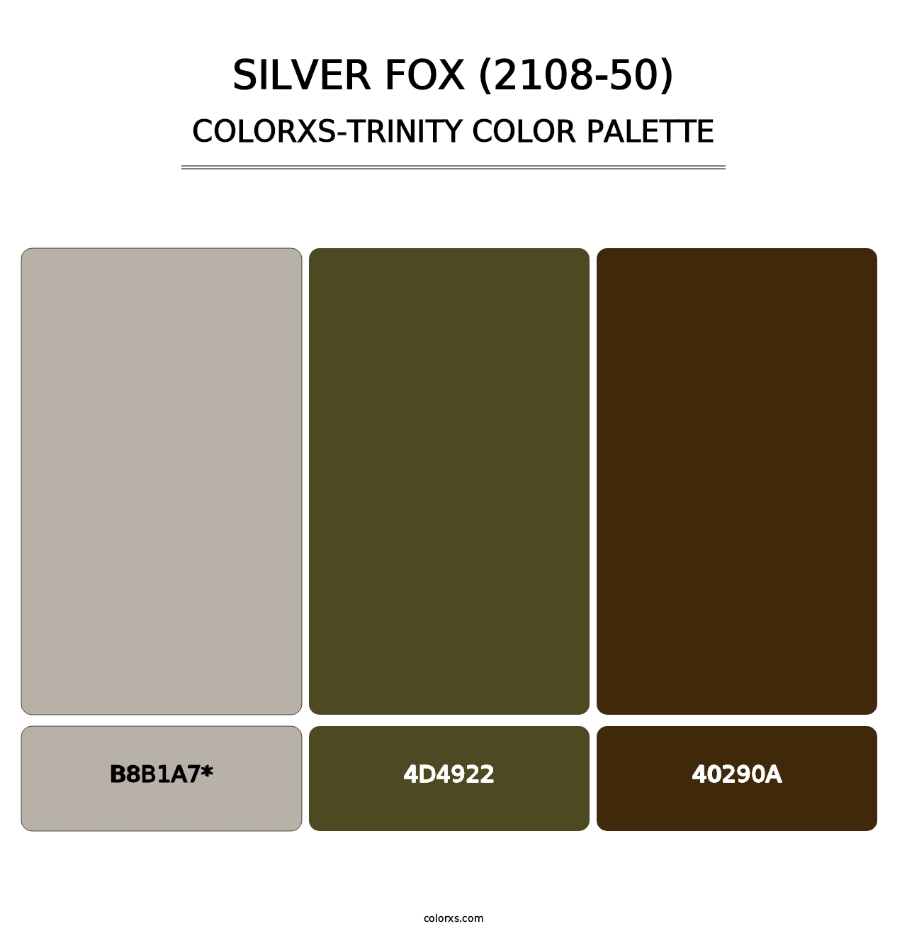 Silver Fox (2108-50) - Colorxs Trinity Palette