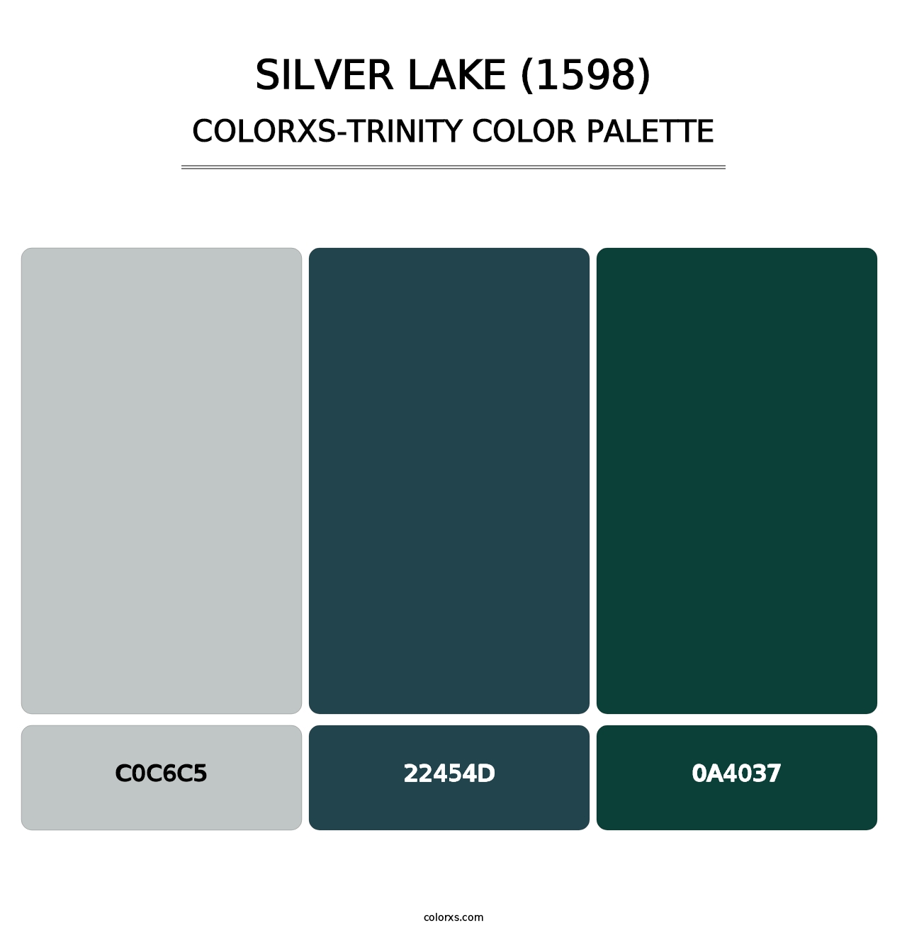 Silver Lake (1598) - Colorxs Trinity Palette