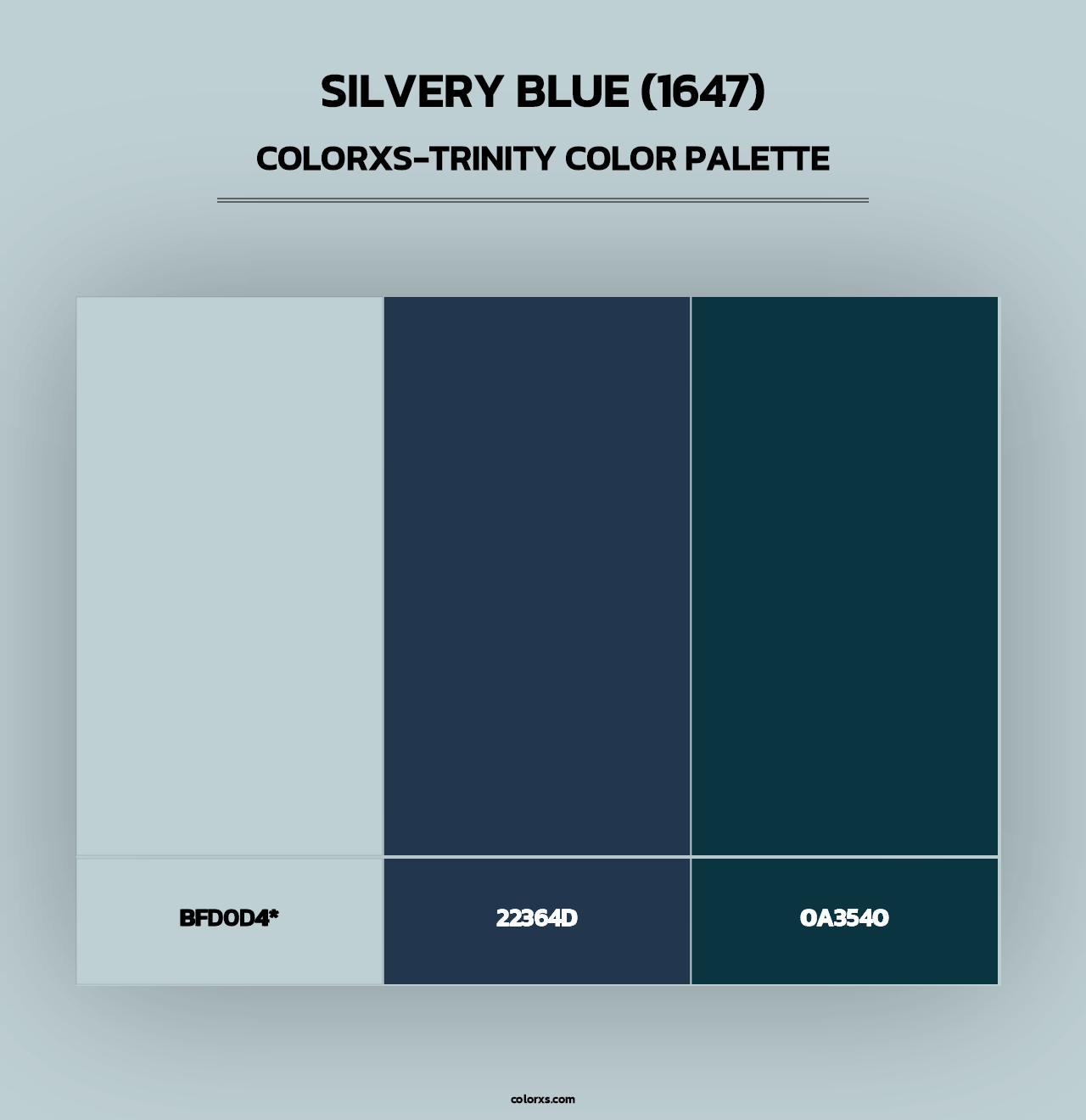 Silvery Blue (1647) - Colorxs Trinity Palette