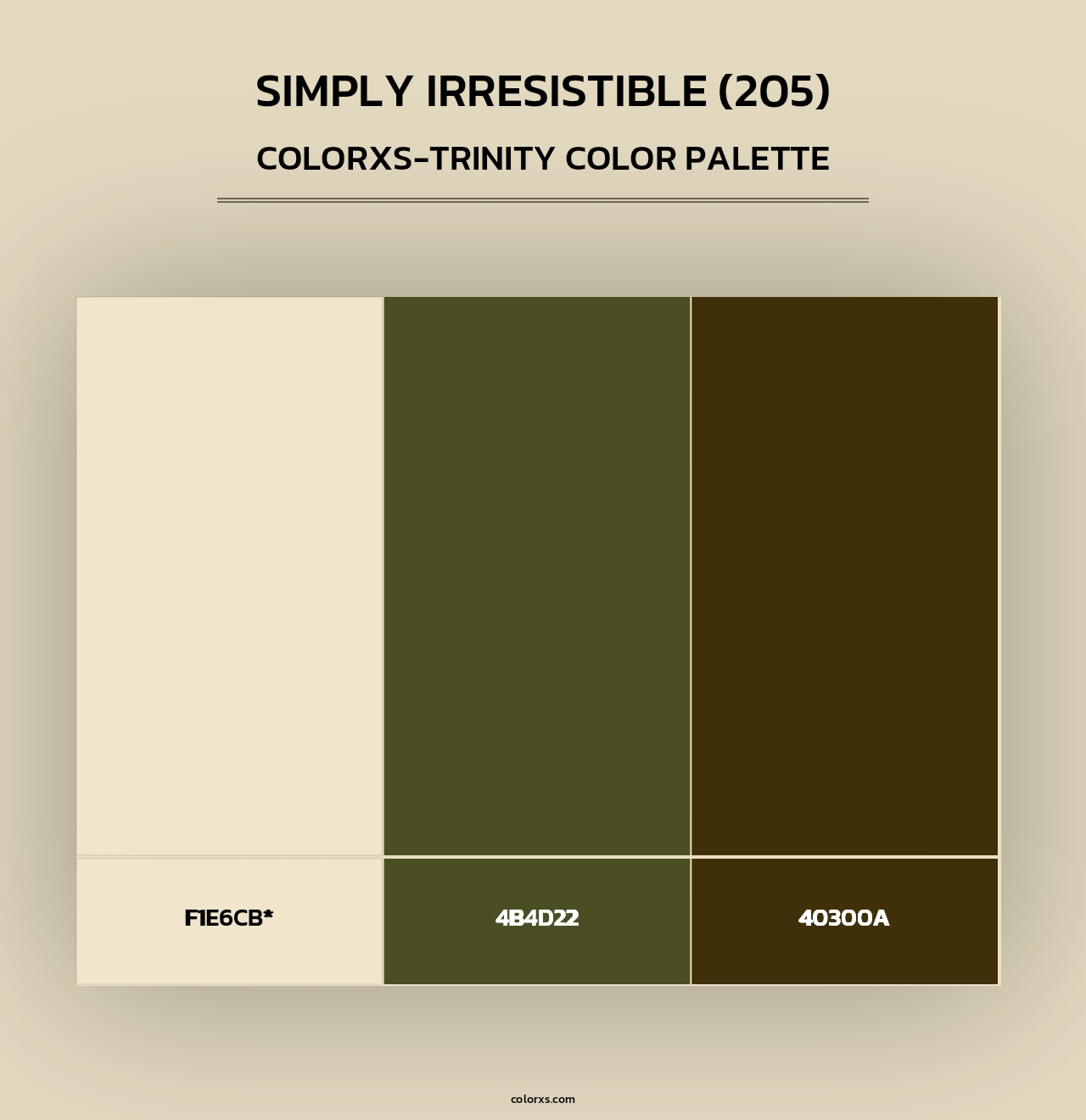 Simply Irresistible (205) - Colorxs Trinity Palette