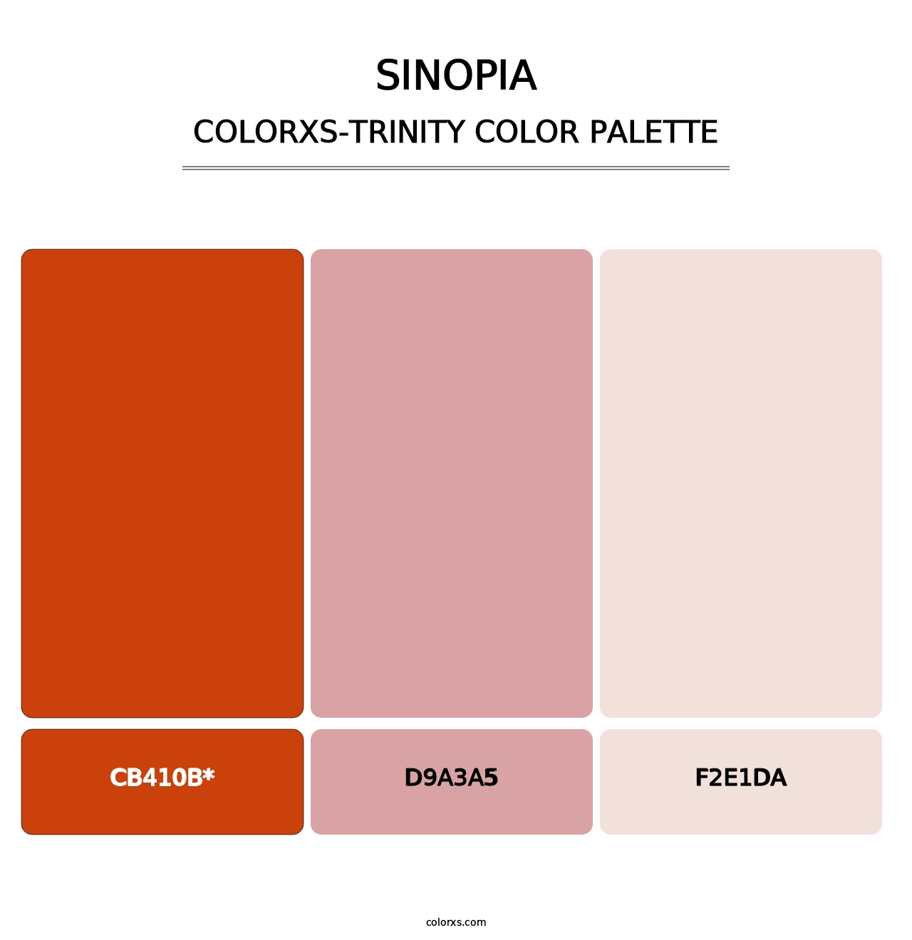 Sinopia - Colorxs Trinity Palette