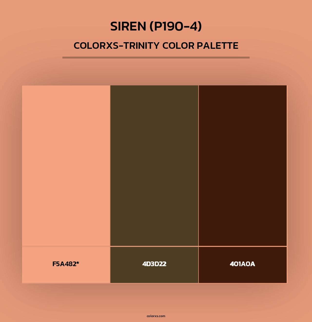 Siren (P190-4) - Colorxs Trinity Palette