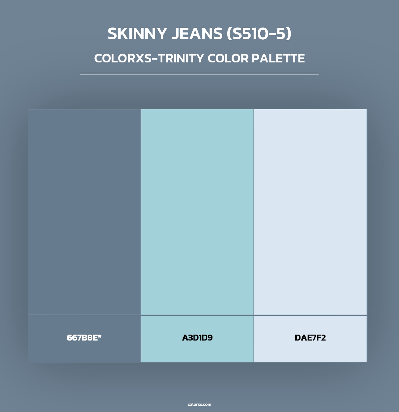 Skinny Jeans (S510-5) - Colorxs Trinity Palette