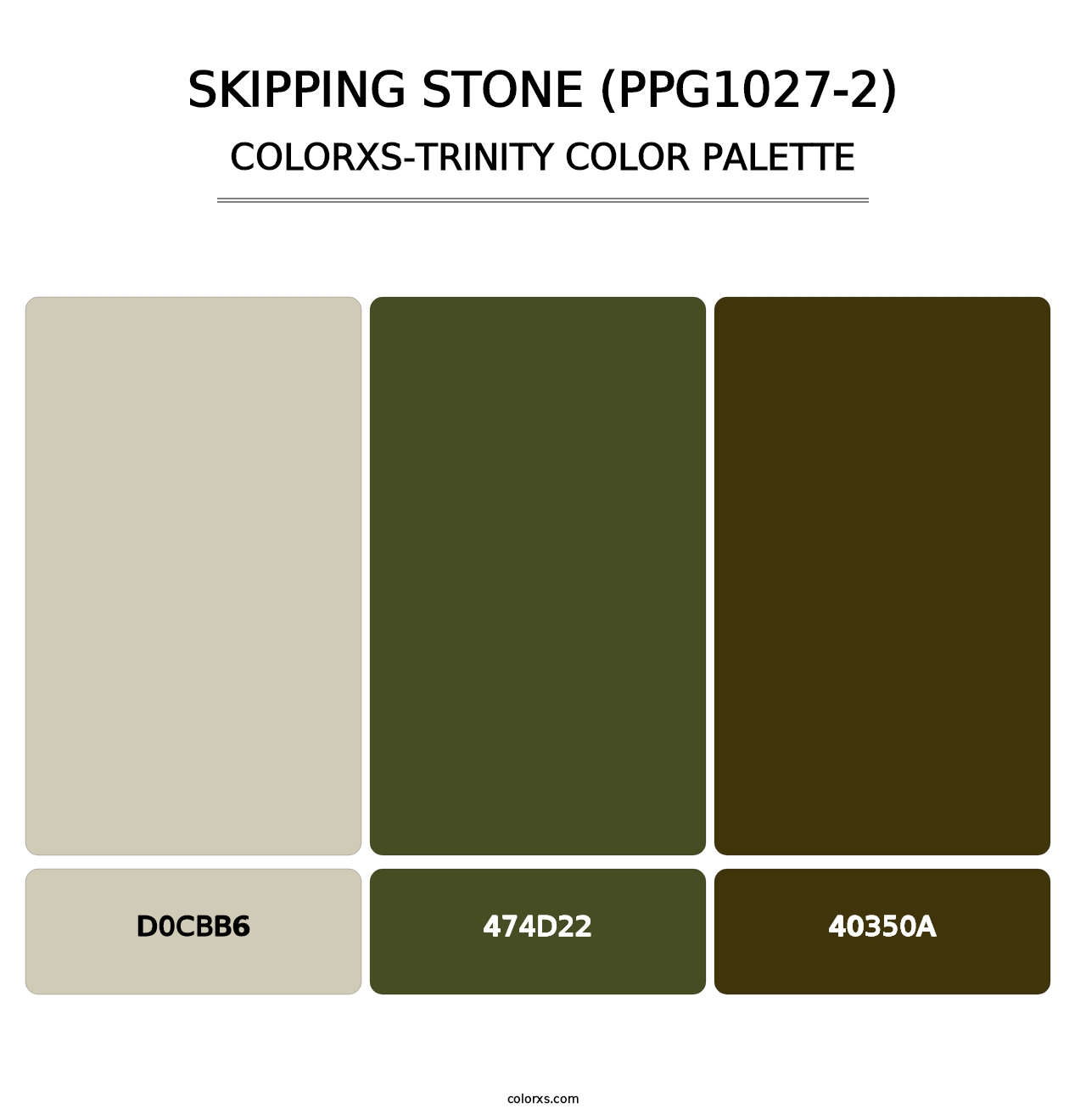 Skipping Stone (PPG1027-2) - Colorxs Trinity Palette