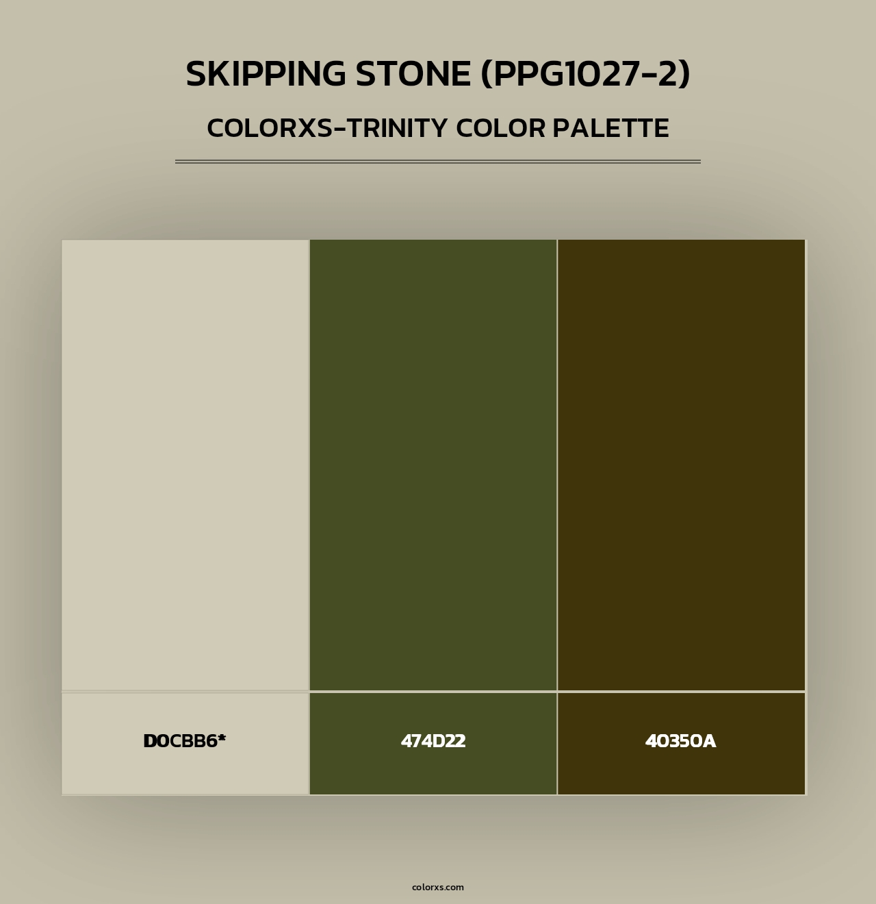 Skipping Stone (PPG1027-2) - Colorxs Trinity Palette