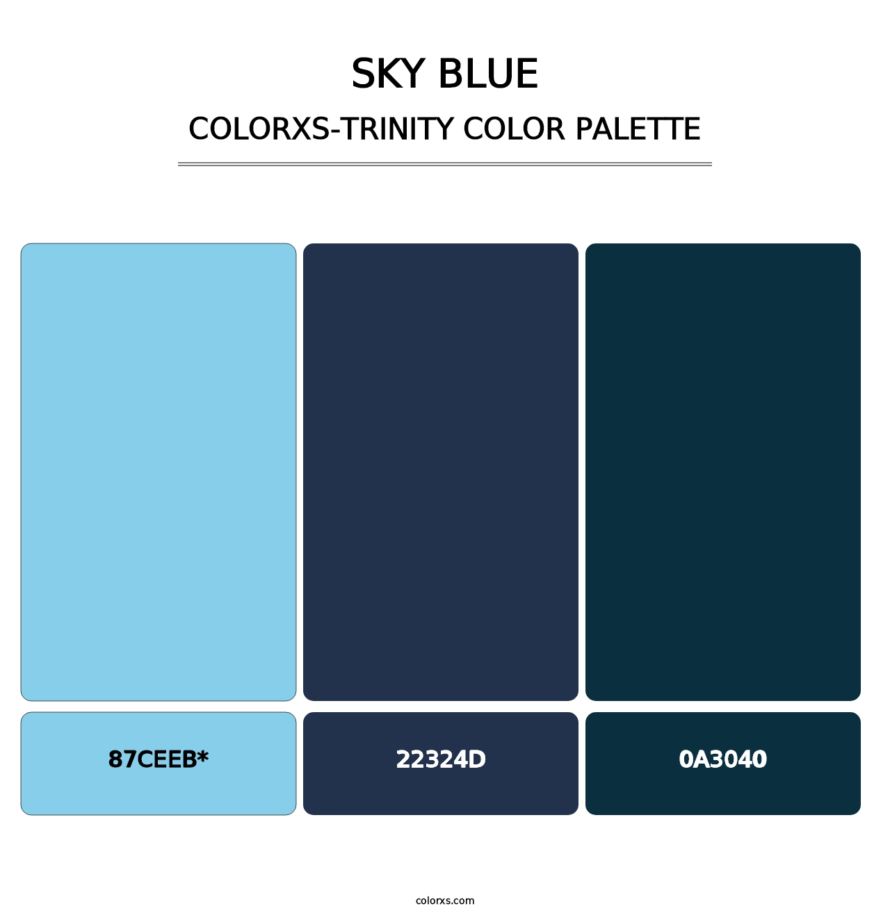 Sky blue - Colorxs Trinity Palette