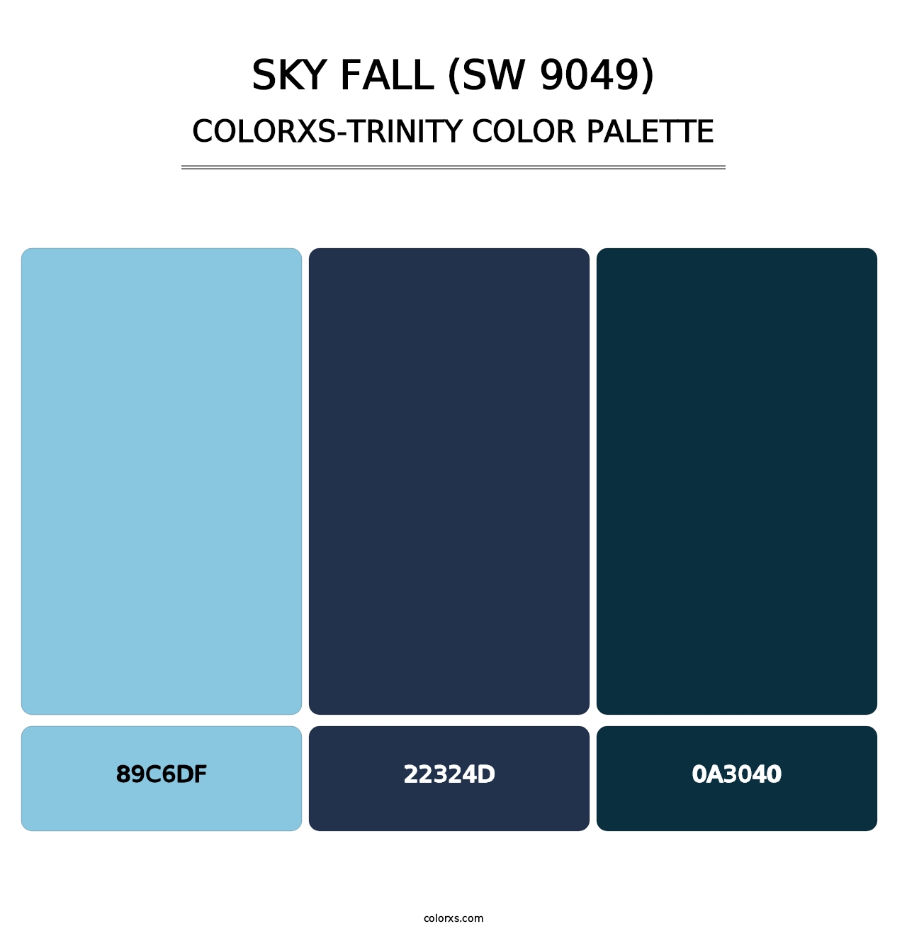 Sky Fall (SW 9049) - Colorxs Trinity Palette