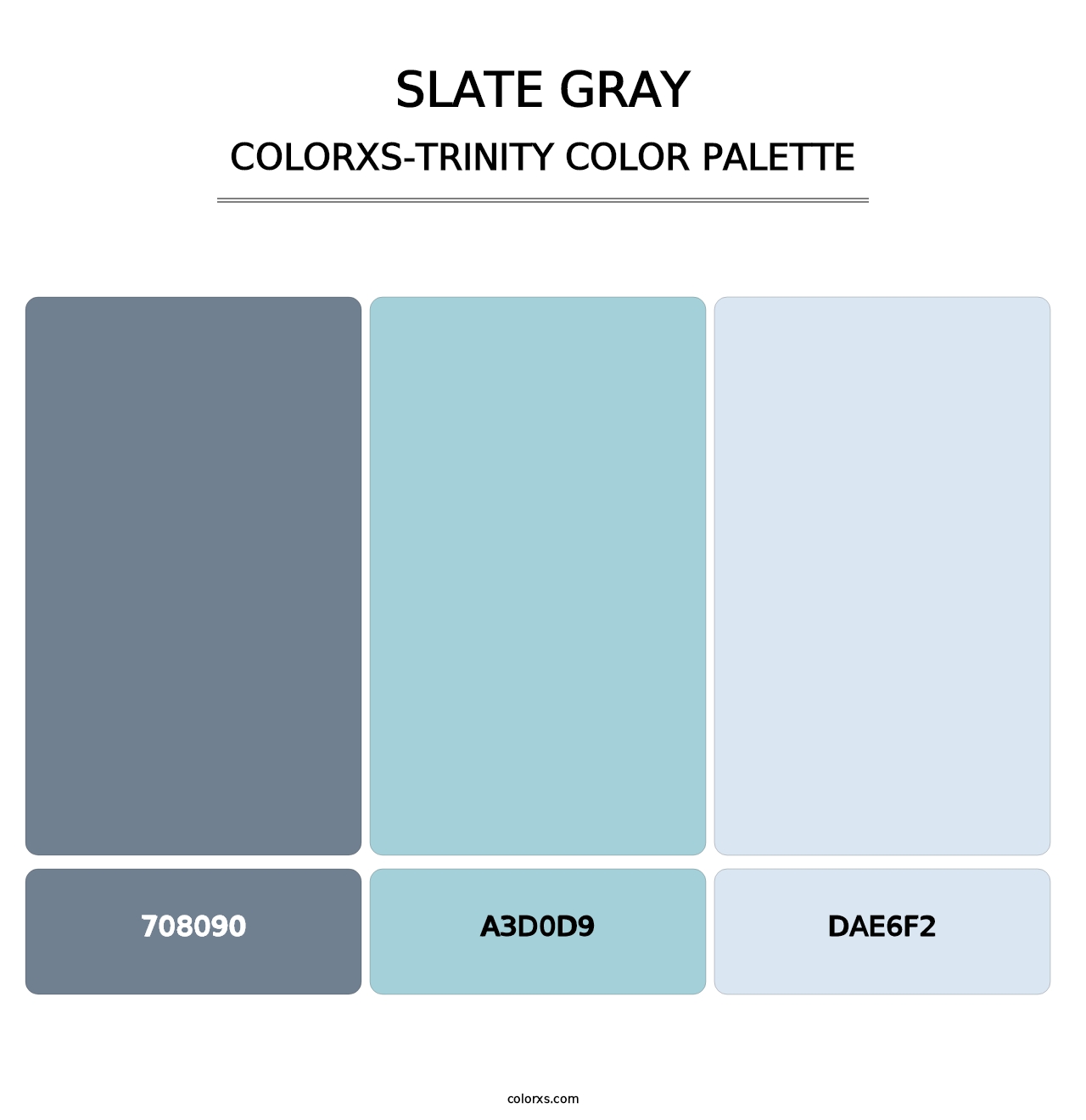 Slate Gray - Colorxs Trinity Palette