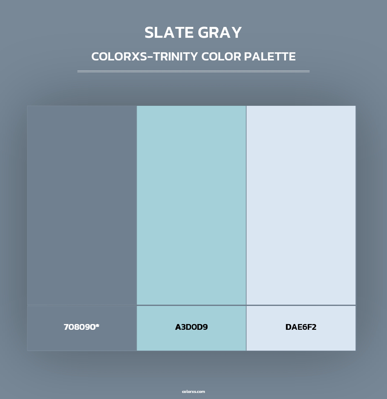 Slate Gray - Colorxs Trinity Palette