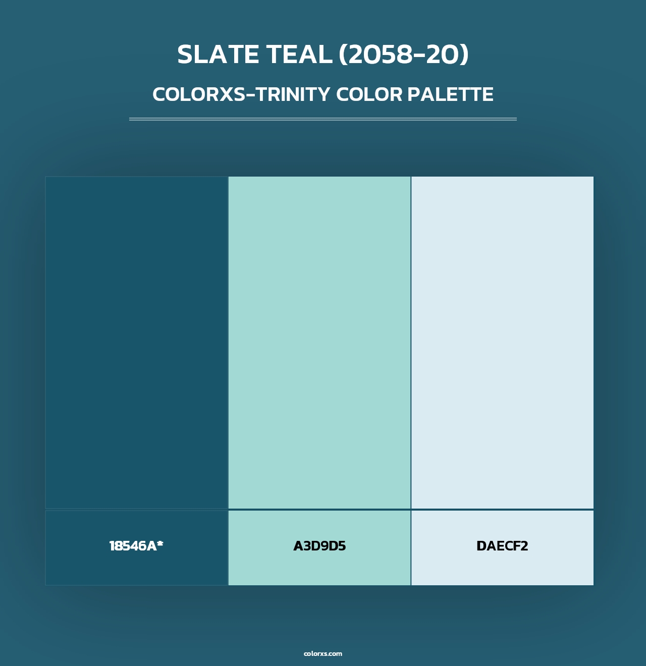 Slate Teal (2058-20) - Colorxs Trinity Palette