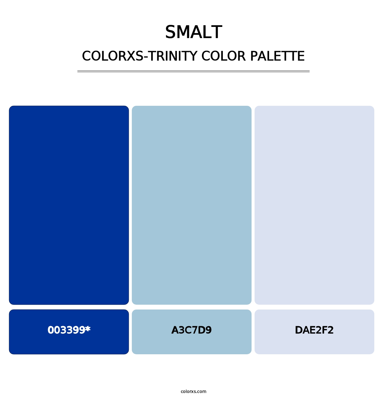 Smalt - Colorxs Trinity Palette
