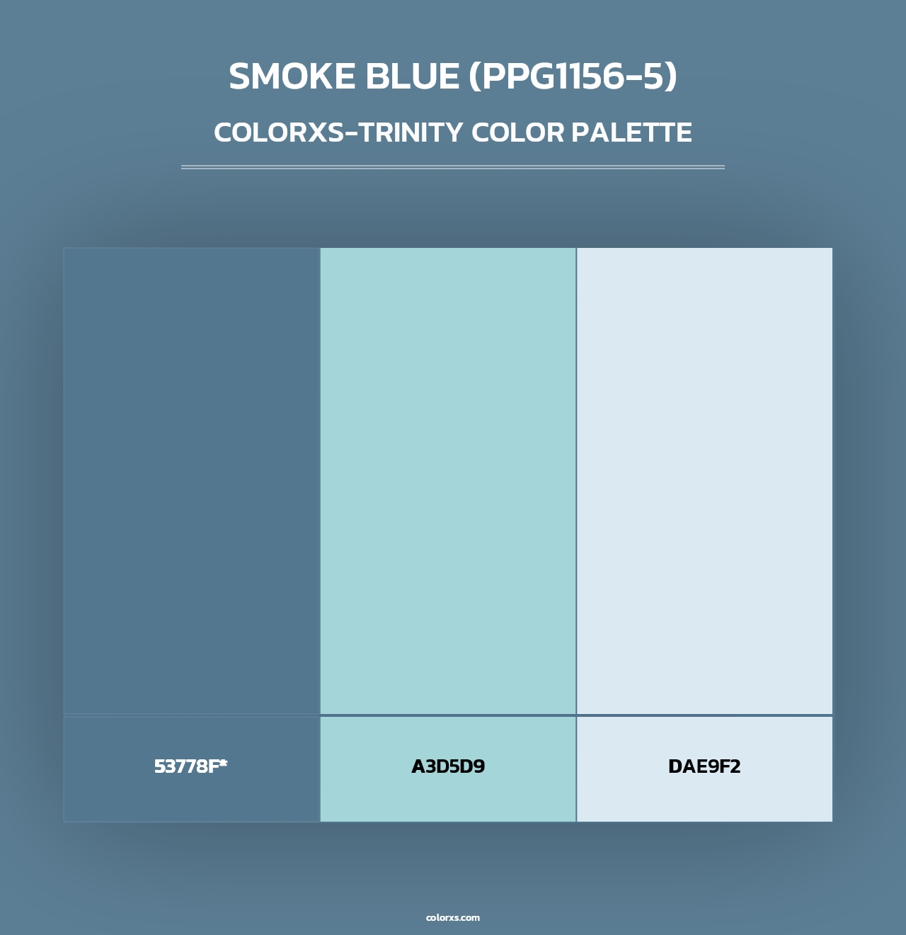 Smoke Blue (PPG1156-5) - Colorxs Trinity Palette