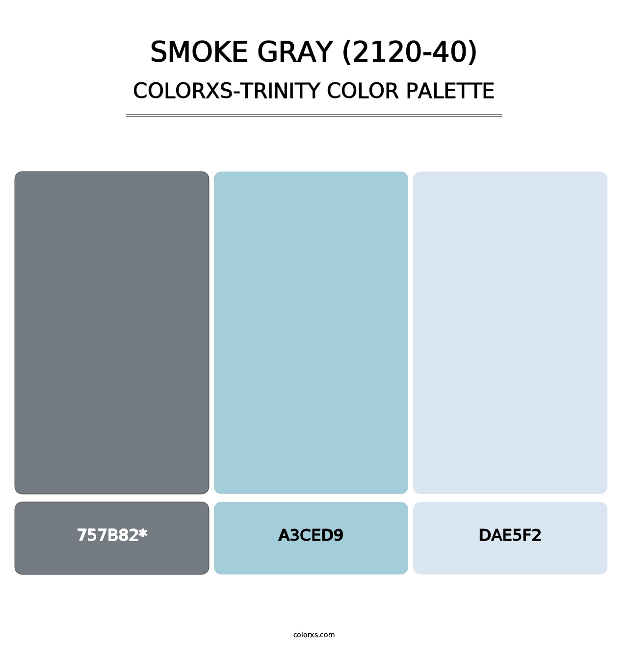 Smoke Gray (2120-40) - Colorxs Trinity Palette