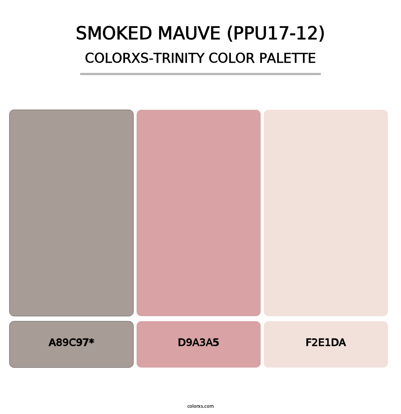 Smoked Mauve (PPU17-12) - Colorxs Trinity Palette