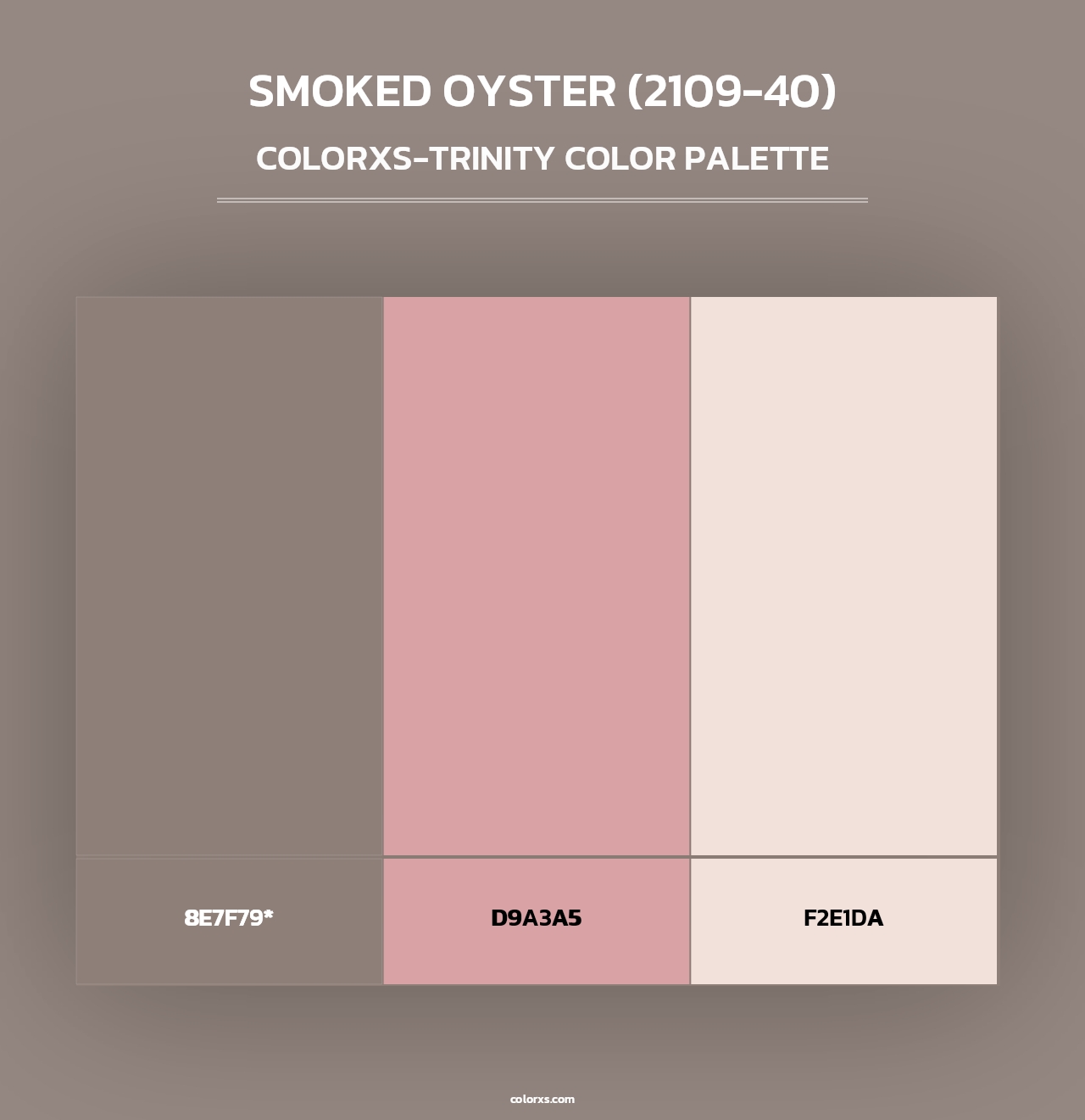 Smoked Oyster (2109-40) - Colorxs Trinity Palette