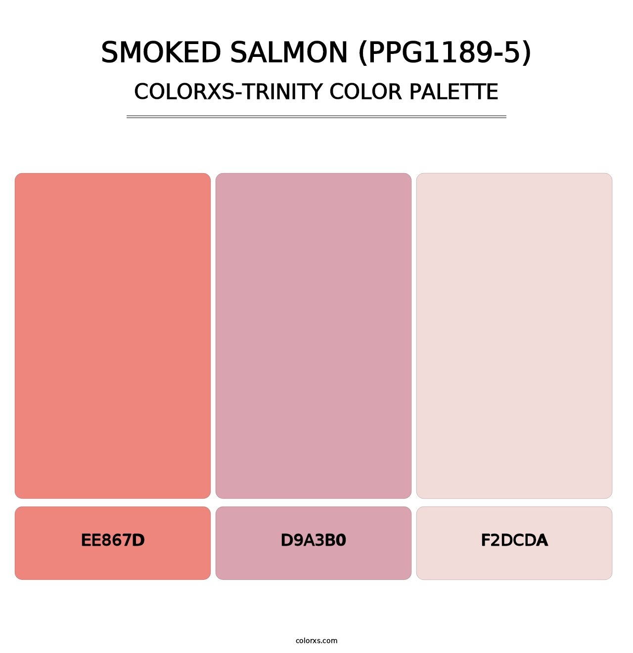 Smoked Salmon (PPG1189-5) - Colorxs Trinity Palette
