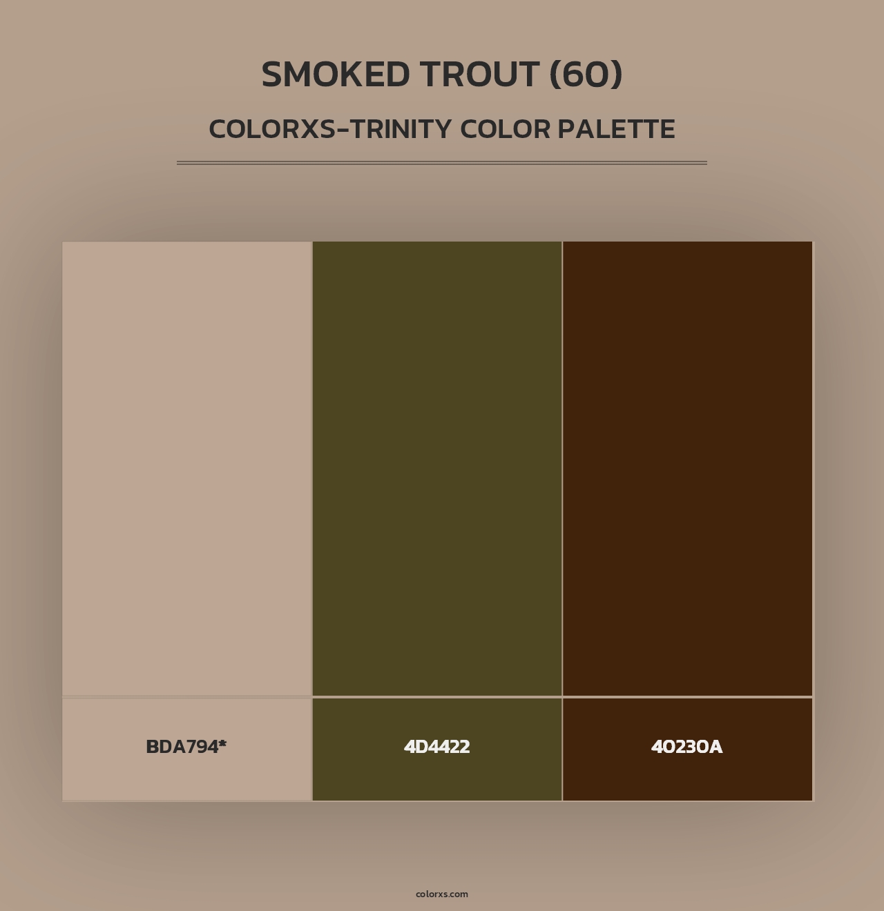 Smoked Trout (60) - Colorxs Trinity Palette
