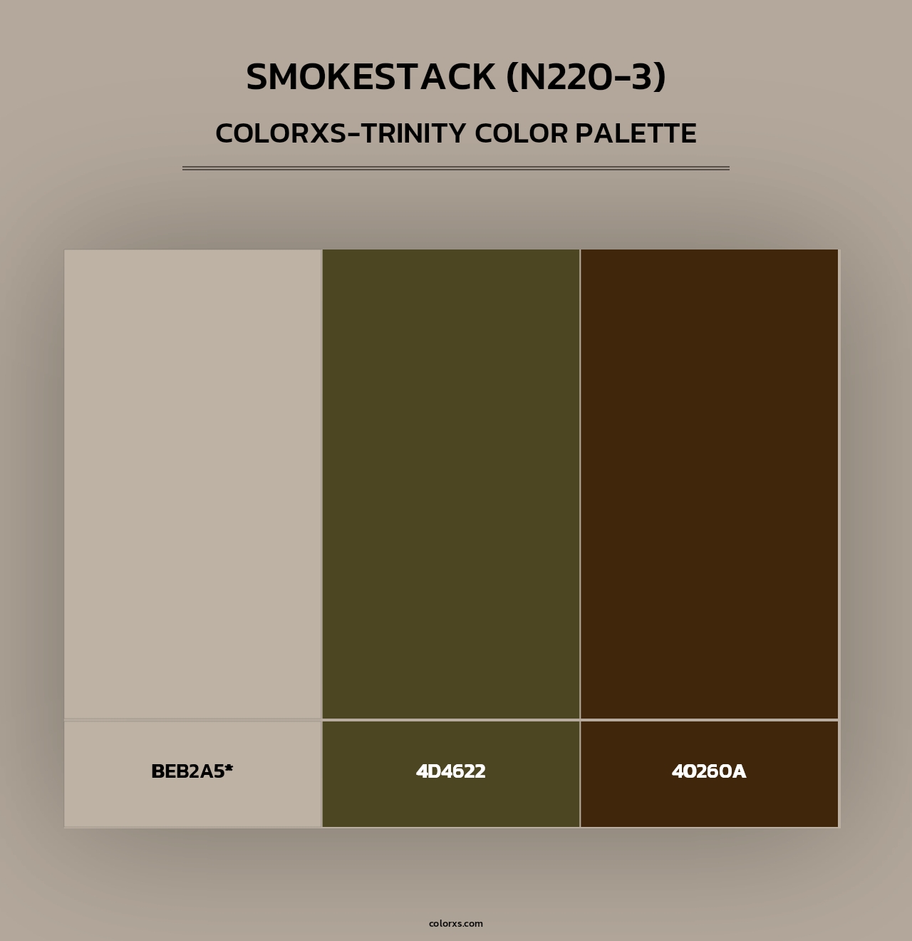 Smokestack (N220-3) - Colorxs Trinity Palette