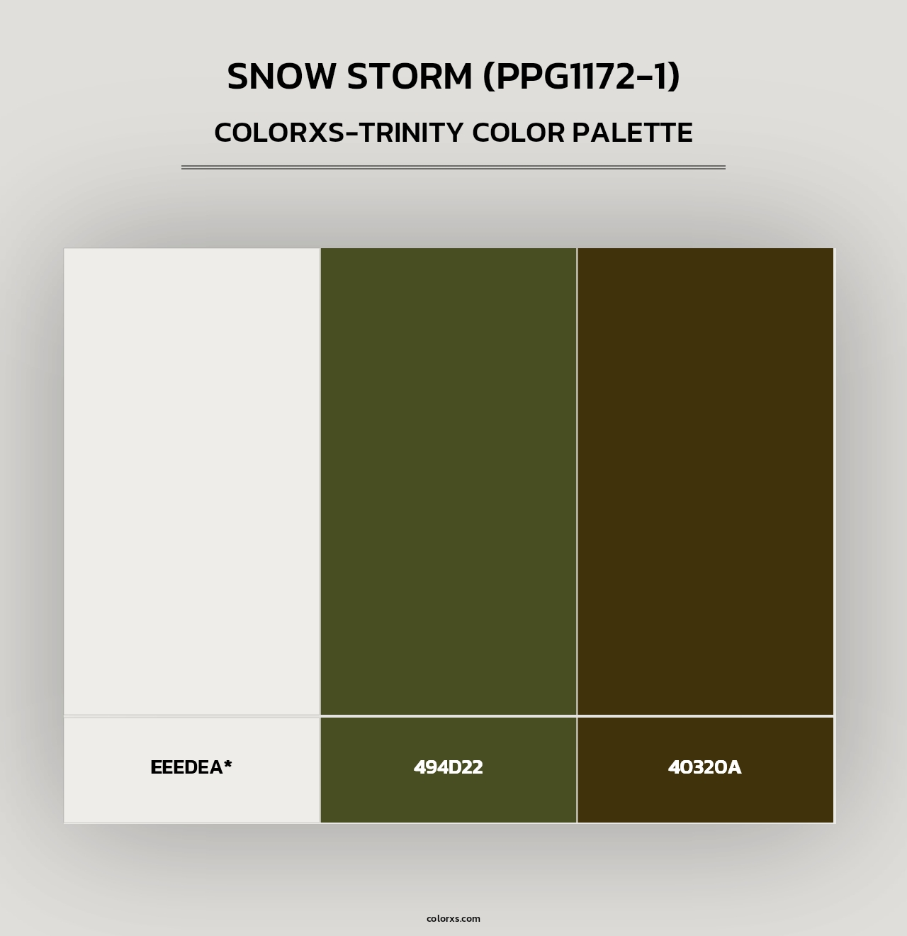 Snow Storm (PPG1172-1) - Colorxs Trinity Palette