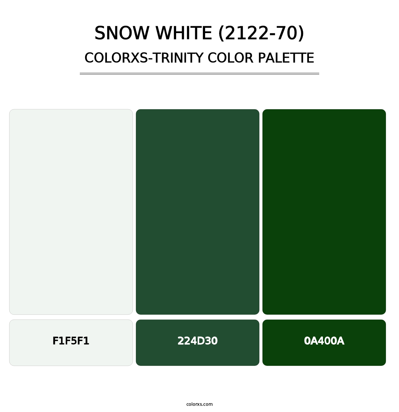 Snow White (2122-70) - Colorxs Trinity Palette