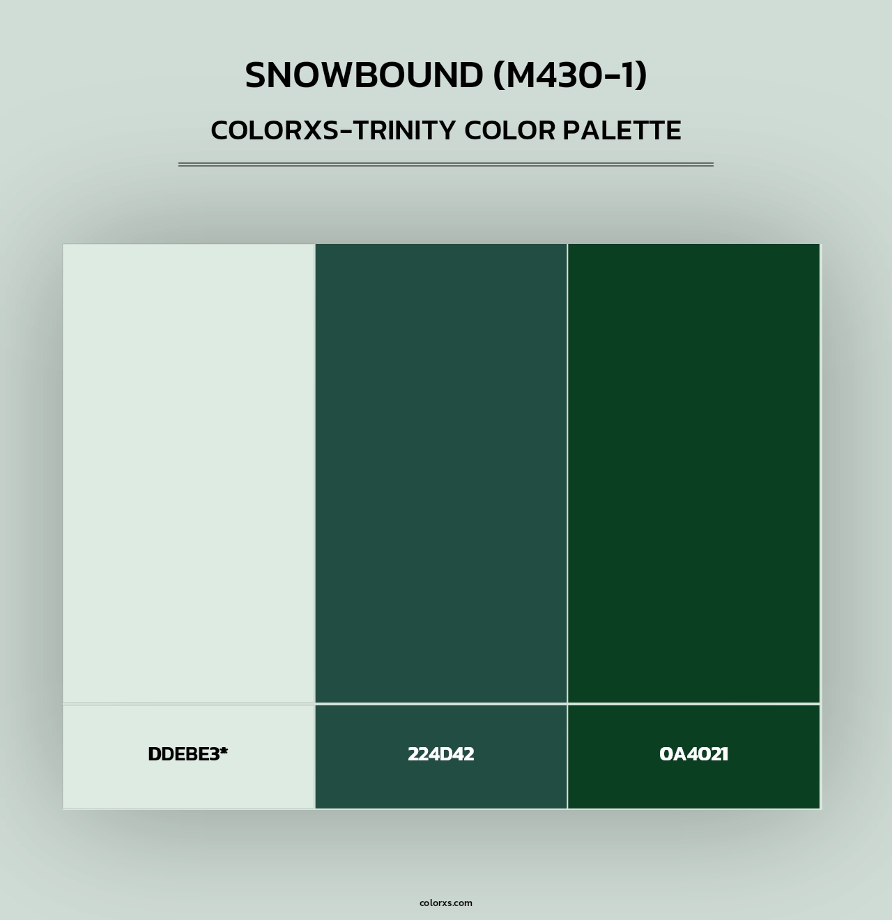 Snowbound (M430-1) - Colorxs Trinity Palette