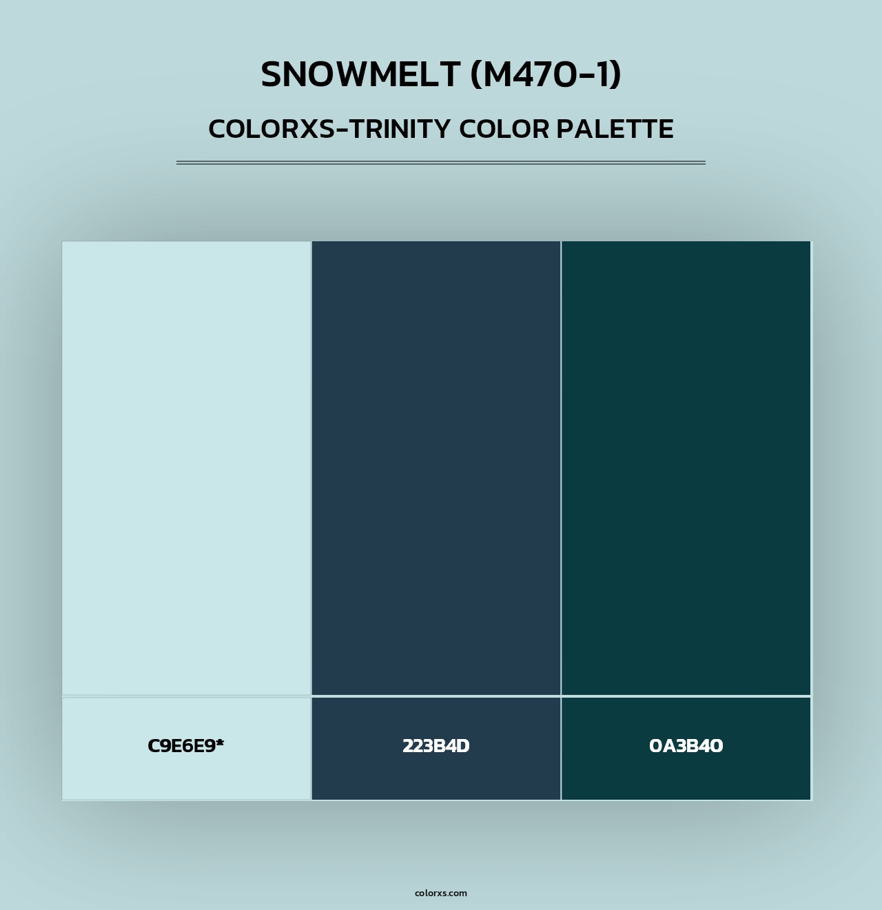Snowmelt (M470-1) - Colorxs Trinity Palette