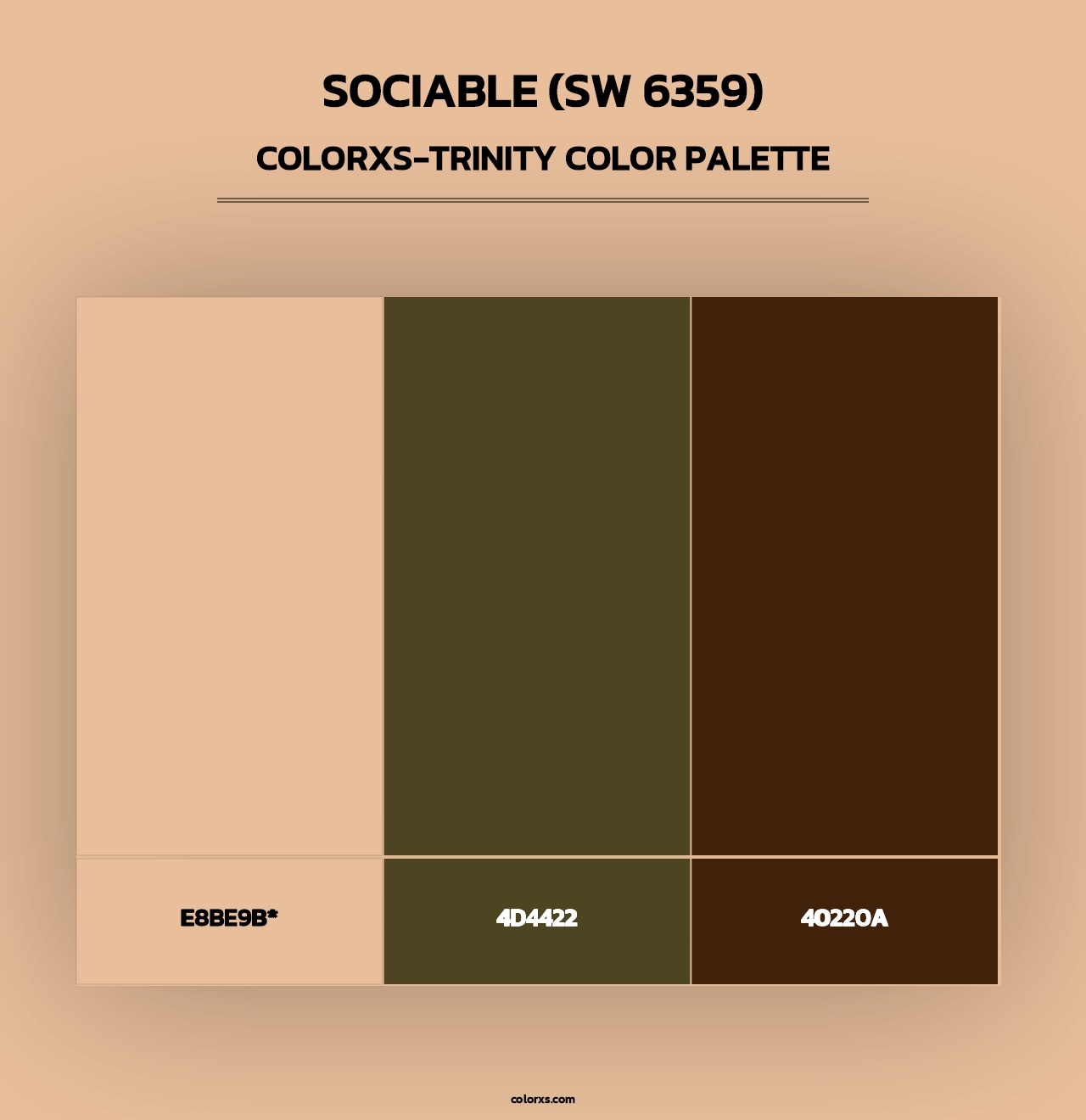 Sociable (SW 6359) - Colorxs Trinity Palette