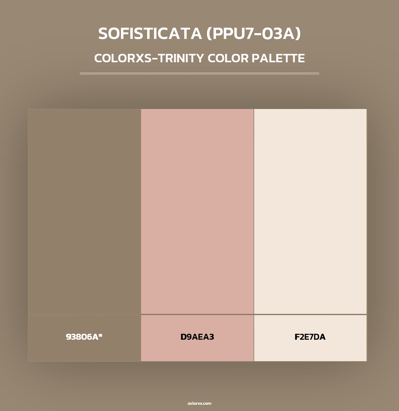Sofisticata (PPU7-03A) - Colorxs Trinity Palette