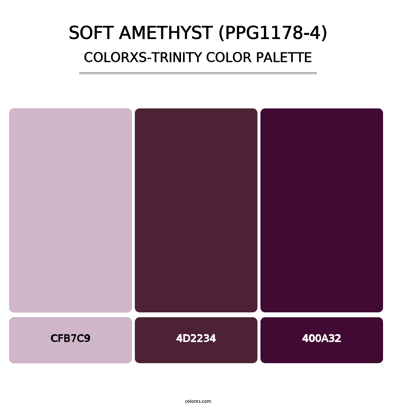 Soft Amethyst (PPG1178-4) - Colorxs Trinity Palette