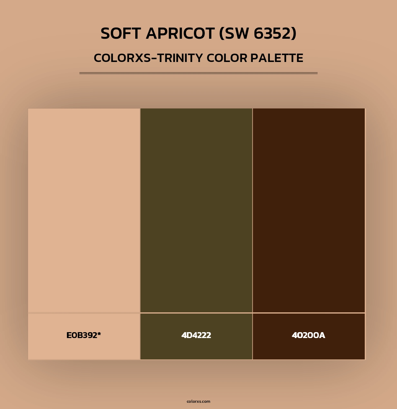 Soft Apricot (SW 6352) - Colorxs Trinity Palette