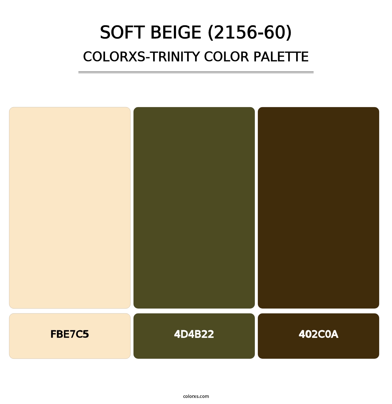 Soft Beige (2156-60) - Colorxs Trinity Palette