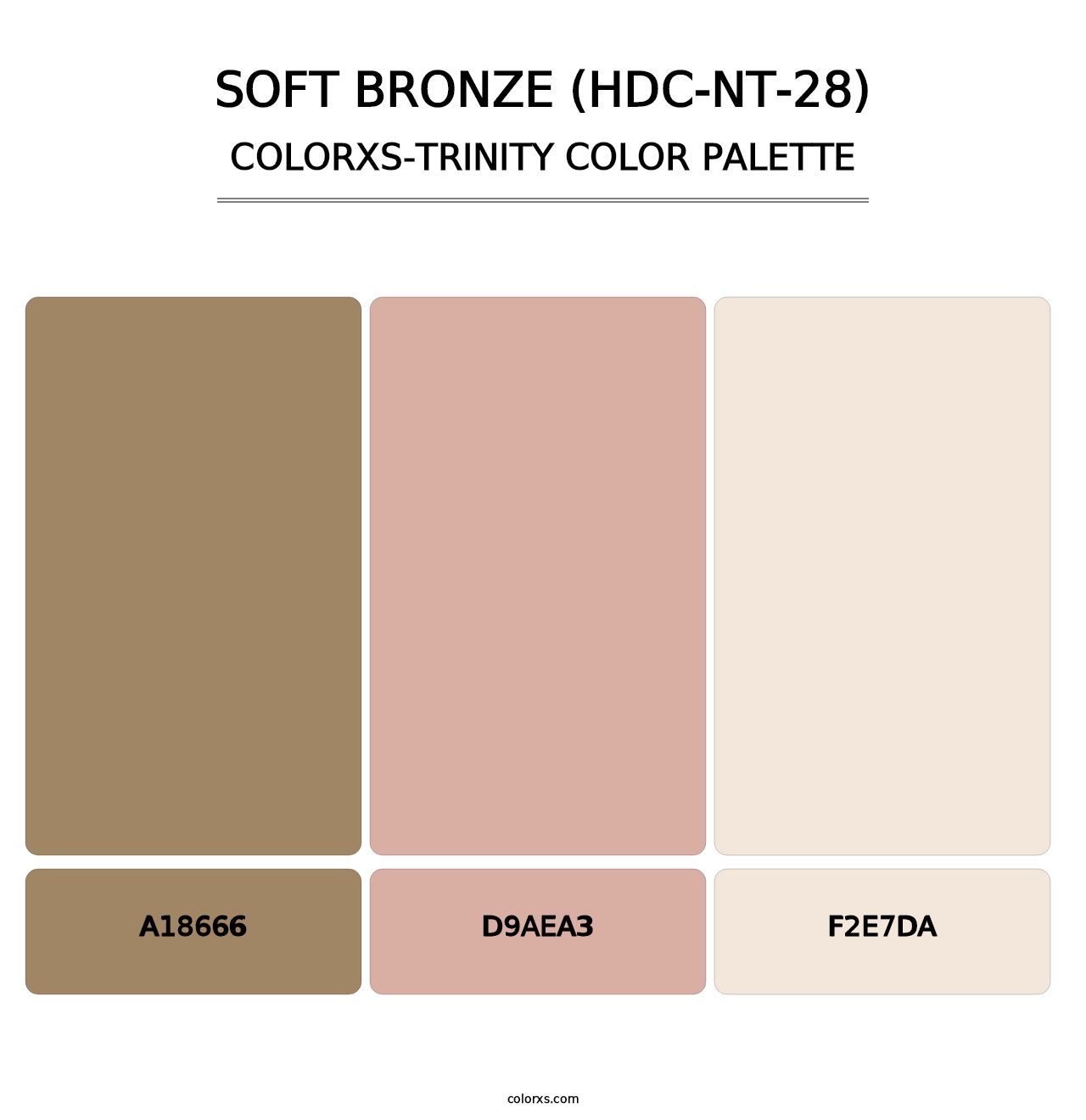 Soft Bronze (HDC-NT-28) - Colorxs Trinity Palette