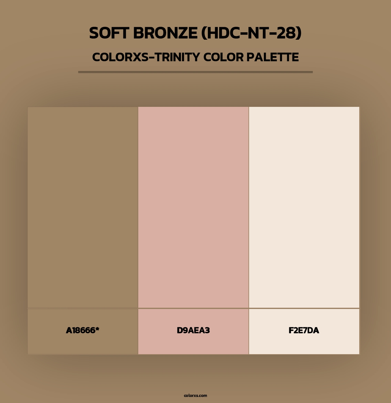 Soft Bronze (HDC-NT-28) - Colorxs Trinity Palette