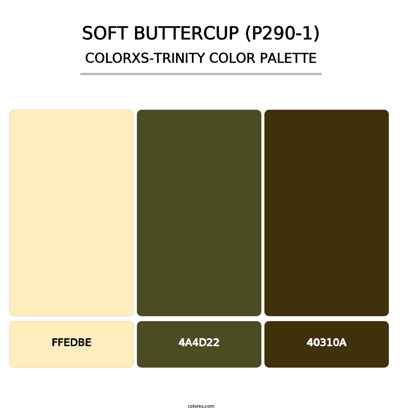 Soft Buttercup (P290-1) - Colorxs Trinity Palette