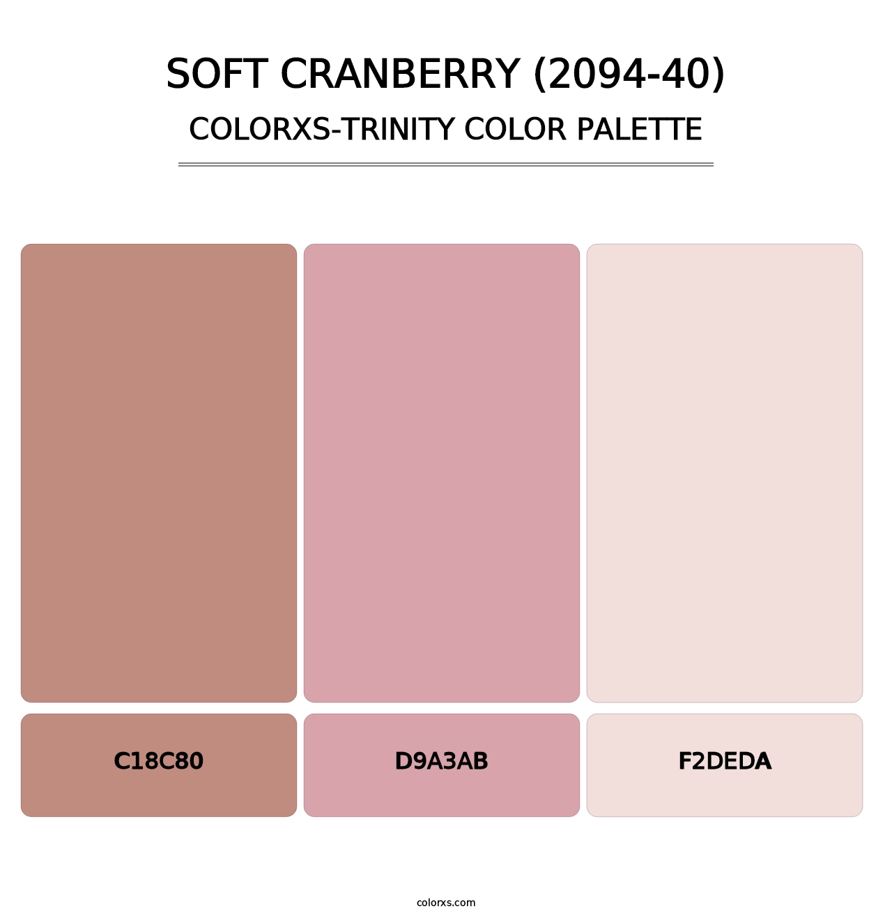 Soft Cranberry (2094-40) - Colorxs Trinity Palette